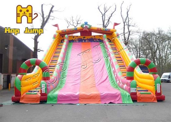 HOP JUMP 0,4 mm PVC Double Lane Inflatable Slide Zapobieganie pożarom