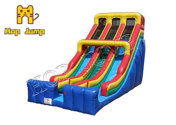 Dziecięca nadmuchiwana zjeżdżalnia na mokro i na sucho 2000N / 50mm Bouncy Slip And Slide