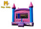 0,4 mm-0,55 mm PVC różowy i fioletowy dom nadmuchiwany nadmuchiwany zamek do skakania