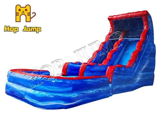 Blue Marble Wet Dry Slide Water Park 18-metrowa nadmuchiwana zjeżdżalnia wodna